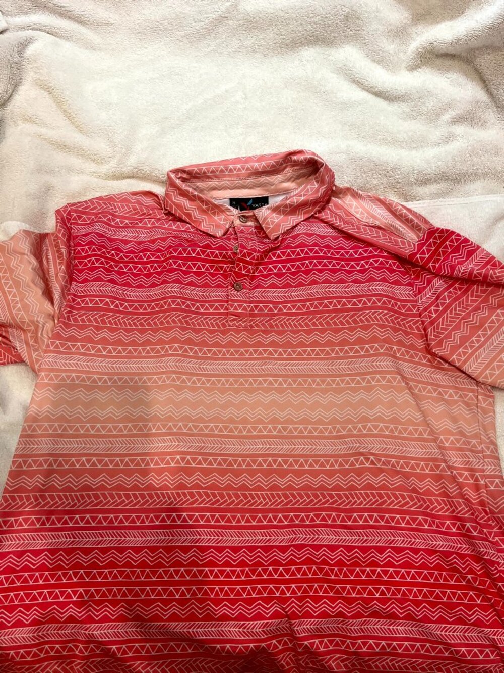 Yatta Golf Polo - Sunrise Tribal Print Size XL